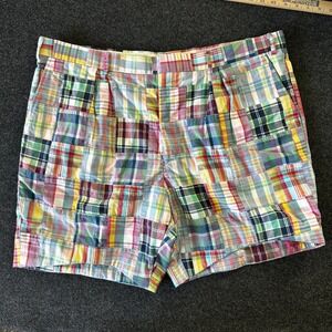 English Sports Shop Bermuda Handwoven Indian Madras Patchwork Shorts Mens 44